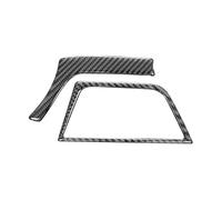 YFBH Car Interior Sticker for BMW 3 Series GT F30 2013-2015 Dashboard Both Sides Air Outlet Trim Frame Cover Stickers Interior Decoration(Black,RHD)