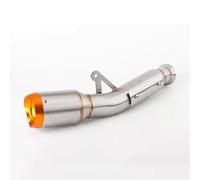 YFBH Motorcycle Exhaust Pipe For DUKE 790 DUKE 890 790 DUKE Duke 890 Muffler Stainless Steel Escape Tube Silencer Accessories End Silencer(Silver)