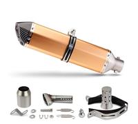 YFBH Motorcycle Exhaust Pipe For MT-03 MT 03 MT03 Hexagon 51mm Muffler 470mm Escape Tube Silencer Tail Pipe Accessories End Silencer(Color 5)
