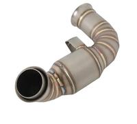 YFBH Motorcycle Exhaust Pipe For Norden 901 Slip On Stainless Steel Escape Connect Tube Mid Link Pipe Muffler Connector Silencer End Silencer(Color 2)