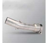 YFBH Motorcycle Exhaust Pipe For Y&amaha FZ1 FZ1N FZ1000 Stainless Racing Exhaust Middle Link Pipe 51mm Interface Mid Tube Exhaust Pipe(Color 1)