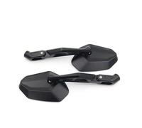 YFBH Motorcycle Fold The Rear View Mirror For Voge DS625X Rotatable Handlebar Rearview Mirror Auxiliary Reversing Mirror Convex(BLACK)