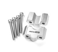 YFBH Motorcycle Handlebar Rise For BMW F750GS F 750 GS F750 GS 2018-2022 2021Replace Stem Adjustable Handlebar Stem Clamp Kit. Adjustable Height Riser Clamp(Silver1)