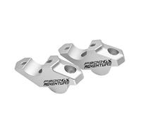 YFBH Motorcycle Handlebar Rise For BMW F900GS Adventure F 900 GS ADV 2024-Lift Clamp Extension Drag Resistance Height Adapter. Adjustable Height Riser Clamp(Silver1)