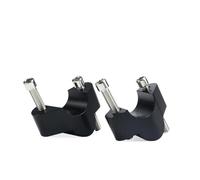 YFBH Motorcycle Handlebar Rise For Ducati Multistrada V4 S V4S V4 Pikes Peak Rally Piping Height Increaser Adapter. Adjustable Height Riser Clamp(BLACK)