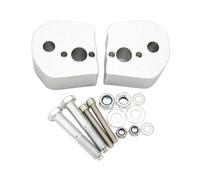 YFBH Motorcycle Handlebar Rise For FJR1300 FJR 1300 Elevator Installation Clamp Extend Adapte Handlebar Stem Clamp Adapter. Adjustable Height Riser Clamp(Silver)