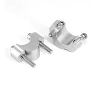YFBH Motorcycle Handlebar Rise For Tracer 9 Tracer9 GT 9GT Tracer9GT 2021 2022 -Height-increasing Pipe Clamp Base. Adjustable Height Riser Clamp(Silver)