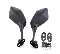 YFBH Motorcycle Left And Right Rear View Side Mirror For For CBR250R Aluminum Rotatable Reflector Rearview Mirrors Accessories(Black)