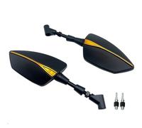 YFBH Motorcycle RearView Side Mirror For CRF1000L Africa Twin 8mm 10mm Screws Left And Right Handlebar Reflector Mirror Accessories(Gold 2)