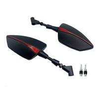 YFBH Motorcycle RearView Side Mirror For NMAX 125 NMAX 150 NMAX 155 NMAX 160 8/10mm Screws Left Right Reflector Mirror Accessories(Red 2)