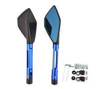 YFBH Motorcycle Rearview Side Mirrors 8mm 10mm For XVS950 XV1900 XVS1300 XT 660 WR250 WR125 XT 125 Handlebar Mirror Accessories(BLUE)