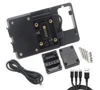 YFBH Navigation Holder Motorcycle Mobile Phone Holder Stand GPS Navigation Bracket Kit For B&MW G310GS G 310 GS G310R 2017-2022 Adapter Holder Phone Mount(Black 4)