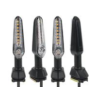 YFBH Turning Indicators Lamp Motorcycle Turn Signal Light For K&awasaki For NINJA 125 400 650 1000 For ZX6R For Z1000SX Flowing Indicators Rear Flashing Lamp(Clear 4pcs)