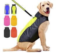 YFbrite Waterproof Dog Coat - Lightweight Pet Raincoat | Adjustable Warm Jacket | Dog Cloth for All Breeds Sizes (Green, Large)