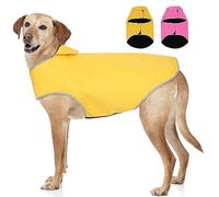 YFbrite Waterproof Dog Coat - Lightweight Pet Raincoat | Adjustable Warm Jacket | Dog Cloth for All Breeds Sizes (Yellow, Small)