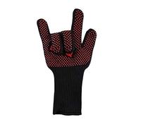 YFCTLM BBQ Gloves 1PCS BBQ Gloves 300-500 Centigrade Extreme Heat Resistant Silicone microwave kitchen Gloves Cooking Grill Oven Gloves (Color : BBQ cotton)