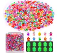 YFDFFSDCY 1000 PCS Mini Resin Turtles Luminous Miniatures Tiny Turtles Small Cute Turtle Figurines Glow in The Dark Crafts Decoration for Fairy Garden Micro Landscape Dollhouse