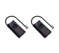 YFDGD 12V Car Air Pump Portable Self Propelled High Precision Electric Tire Compressor Handheld Inflatable Inflator Rapid Effortless(2pcs)