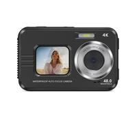 YFDGD 2 Screens Waterproof Camera Multifunctional Anti-Shake For Driving Record Riding Clear Capture Stunning Moments Easily(Add 32G Card,Black)