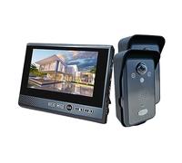 YFDGD 7 Inch Wireless Video Intercom In Private House Punch-Free Interphone Doorbell Entry Phone Intercoms For The Apartment Clear Display All Weather Guarding(818-2D-1S)