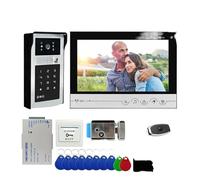 YFDGD 9 Inch 4in1 Unlock Wifi Doorbell Video Intercom System Door Phone Password Camera With Electric Control Lock Clear Display All Weather Guarding