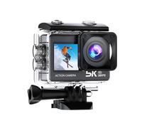 YFDGD Action Camera 5K 4K 60FPS EIS WiFi Dual Screen 170D 2.0 Inch Touch 30M Waterproof Sport With Remote Control Clear Capture Stunning Moments Easily(64GB Card)