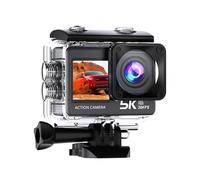 YFDGD Action Camera 5K 4K 60FPS WiFi Anti Shake Dual Screen 170° Wide Angle 30m Waterproof Sport With Remote Control Clear Capture Stunning Moments Easily(128G)