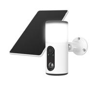 YFDGD Floodlight Solar Camera 2K Outdoor 2.4G WIFI Home Security Battery Cam Basic Cloud Storage Color Night Vision Clear Picture Easily Use