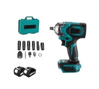 YFDGD Impact Driver 1200 N.m Brushless Electric Wrench DTW500 Cordless Impact Wrench Electric Screwdriver Power Tool for 18V Battery(2 Battery B)