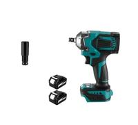 YFDGD Impact Driver 1200 N.m Brushless Electric Wrench DTW500 Cordless Impact Wrench Electric Screwdriver Power Tool for 18V Battery(2 Battery)