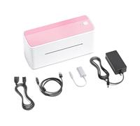 YFDGD Label Maker Machine 118mm PM-241 Shipping Label Printer Bluetooth Wireless Thermal(Pink)