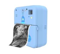 YFDGD Label Maker Machine Mini Pocket Printer Camera Instant Print Portable Thermal Printing Machine Wireless BT For Picture Label DIY Handcraft(Blue)