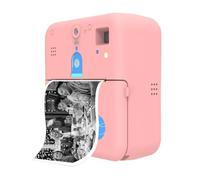 YFDGD Label Maker Machine Mini Pocket Printer Camera Instant Print Portable Thermal Printing Machine Wireless BT For Picture Label DIY Handcraft(Pink)