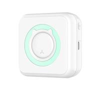 YFDGD Label Maker Machine Mini Printer Portable Thermal Stickers Paper Inkless Bluetooth Wireless Label(Green)