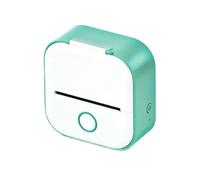 YFDGD Label Maker Machine Portable Mini Thermal Printer T02 Pocket Label DIY Self Adhesive Sticker Machine Various Paper(Green-Set 6)