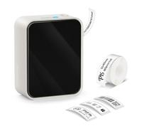 YFDGD Label Maker Machine Thermal Label Printer P15 Labeling Machine Wireless Bluetooth Maker(White)