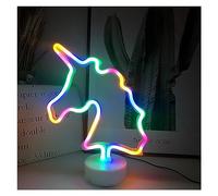 YFDGD Light Party LED Colorful Pink Led Night Light for Bedroom Decor Neon Sign Wallpaper Christmas Neon Bulb(Unicorn RGB)