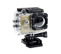 YFDGD Mini HD 1080P Waterproof Camera Sport Camcorder 2.0 Inch 32G Outdoor Motion Sking DV for Action Video Helmet Bicycle Digital Cam Clear Capture Stunning Moments Easily(Cam add32gb card,Golden)