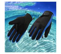 YFDGD Swimming Gloves 1 Pair .5mm Neoprene Gloves - Anti-scratch Anti-slip Comfortable; Durable Adult Underwater Wetsuit Swimming(Blue,L)