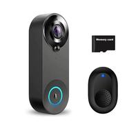 YFDGD Video Doorbell Camera 1080P WiFi Door Bell Smart Home Security Motion Detect Night Vision Two Way Audio Intercom Clear Display All Weather Guarding(With 64GB Card)