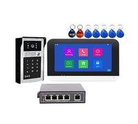 YFDGD Video Intercom WIFI IP Door Phone Remote Password Unlock Local LAN Monitoring Clear Display All Weather Guarding(B KITS)