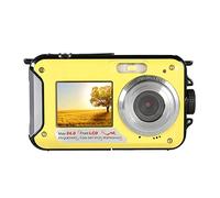 YFDGD Waterproof Anti-Shake Digital Camera 1080P Selfie Video Recorder For Underwater Clear Capture Stunning Moments Easily(Yellow)