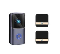 YFDGD WiFi Doorbell Smart Home 720P HD Wireless Phone Door Bell Camera Security Video Intercom IR Night Vision For Apartments Clear Display All Weather Guarding(Option 3)