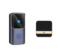 YFDGD WiFi Doorbell Smart Home 720P HD Wireless Phone Door Bell Camera Security Video Intercom IR Night Vision For Apartments Clear Display All Weather Guarding(Option 5 Add 32G TF Card)