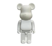 YFDLGIO Bearbrick 400% 28cm/11in Violent Bear Toy Sculpture Figurine Favourite Dolls(White)