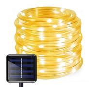 YFEIQI Solar Powered Hose Rope Lights, Outdoor Waterproof Fairy Festive Lighting Strings, 8 Modes Twinkle Christmas Decorations Lights for Garden Patio Party Yard (30M/300Leds,Warm White)