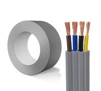 YFFB Flexible Flat Cable,2C/3C,PVC Insulated Multi-Core Flexible,Oxygen-free Pure Copper,Control Wire for Electric Telescopic Door Power,Elevator(-30~105°C)(25ft,4.00mm²-2C)