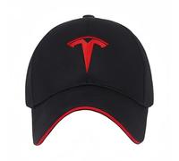 YFFTHREE Car Logo Baseball Cap for Tesla Model S 2012-2016,Sun Visor Hat Adjustable Sport Hat Unisex Travel Hat Racing Cap Adjustable One Size Fits Most Racer Cap Team Cap Cotton,Black