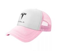 YFFTHREE Car Logo Baseball Cap for Tesla Model S 2012-2016,Sun Visor Hat Adjustable Sport Hat Unisex Travel Hat Racing Cap Adjustable One Size Fits Most Racer Cap Team Cap Cotton,Pink