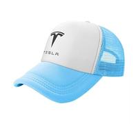 YFFTHREE Car Logo Baseball Cap for Tesla Model S 2012-2016,Sun Visor Hat Adjustable Sport Hat Unisex Travel Hat Racing Cap Adjustable One Size Fits Most Racer Cap Team Cap Cotton,Blue